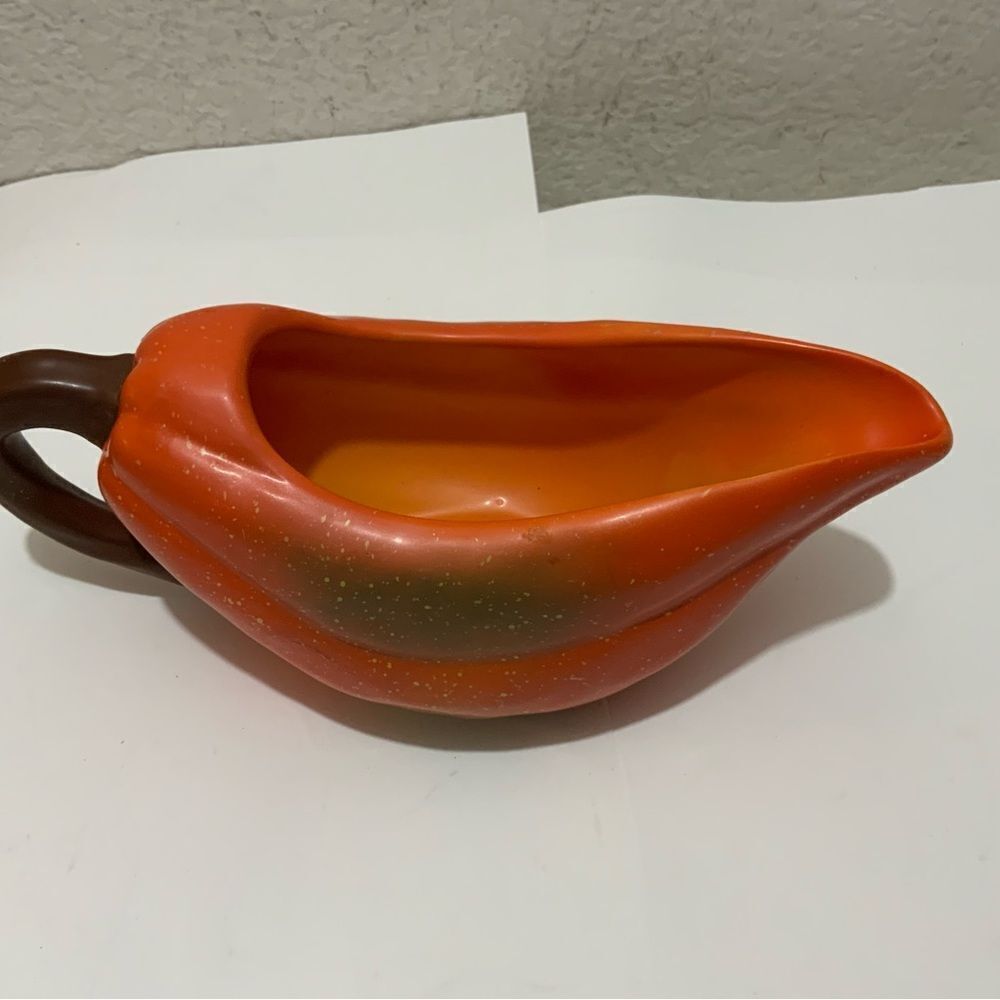 Studio nova Orange brown 9” Cream Gravy Pitcher